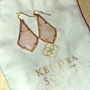 Kendra Scott Rose Quartz Alex earrings